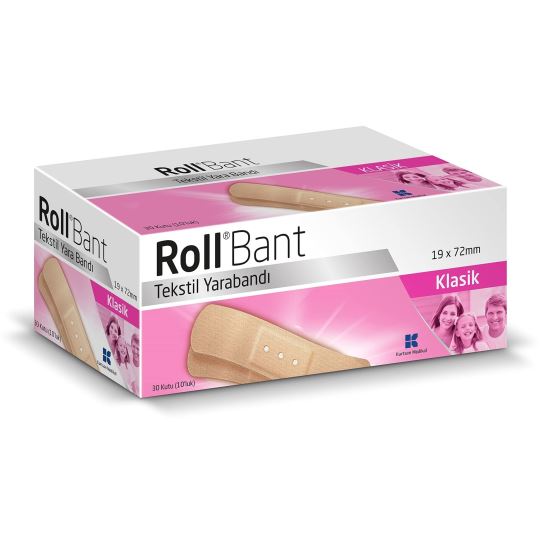 Roll Bant Tekstil Yarabandı 30 Kutu 10'luk