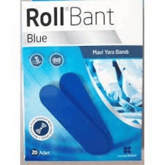 Roll Bant Blue Mavi Yara Bandı 20'li
