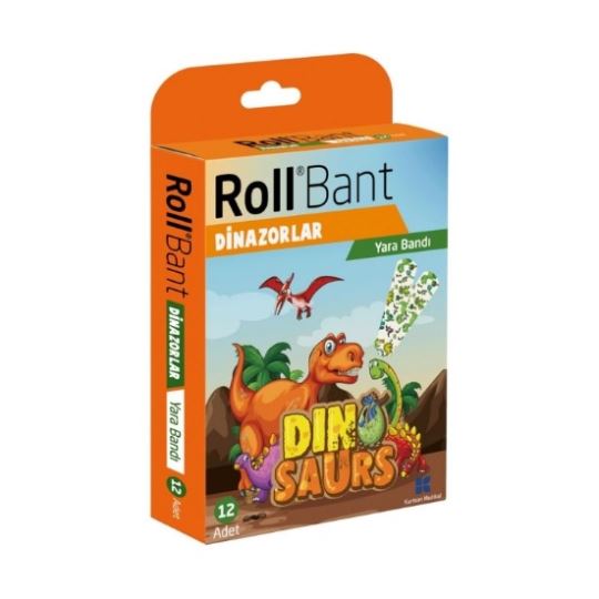 Roll Bant Yara Bandı Dinozorlar 12'li