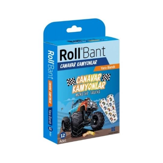 Roll Bant Yara Bandı Canavar Kamyon 12'li