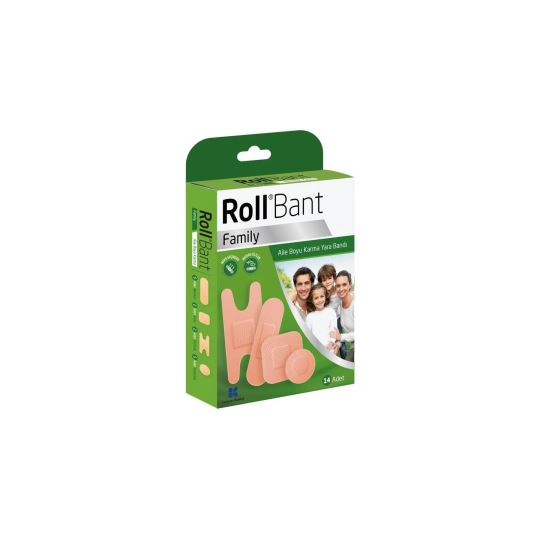 Roll Bant Family Yara Bandı 14'lü