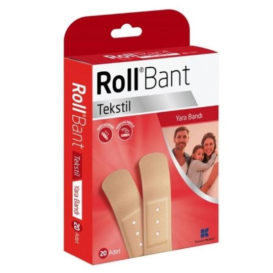 Roll Bant Tekstil Yara Bandı 20'li