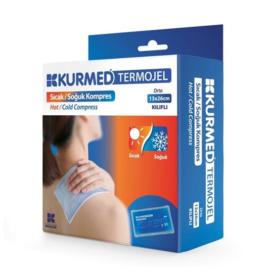 Kurmed Termojel Sıcak Soğuk Kompres Kılıflı 13 x 26 cm