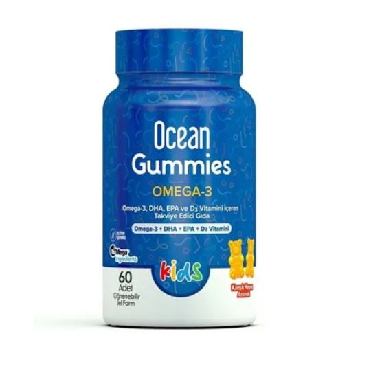 Ocean Gummies Omega 3 60 Adet Çiğnenebilir Jel Form