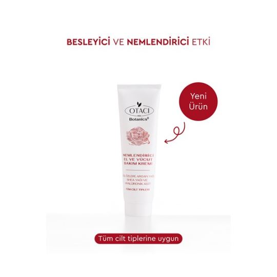 Nemlendirici El ve Vücut Bakım Kremi Gül Özlü 50 ml