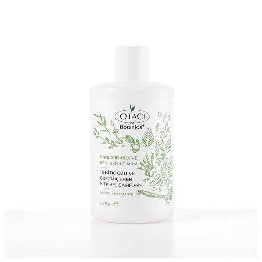 Canlandırıcı ve Besleyici Bakım 10 Bitki Özü ve Biotin İçeren Bitkisel Şampuan 375 ml