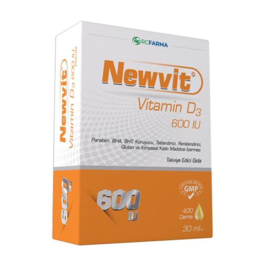 Newvit Vit D3 600 IU Damla 30 ml